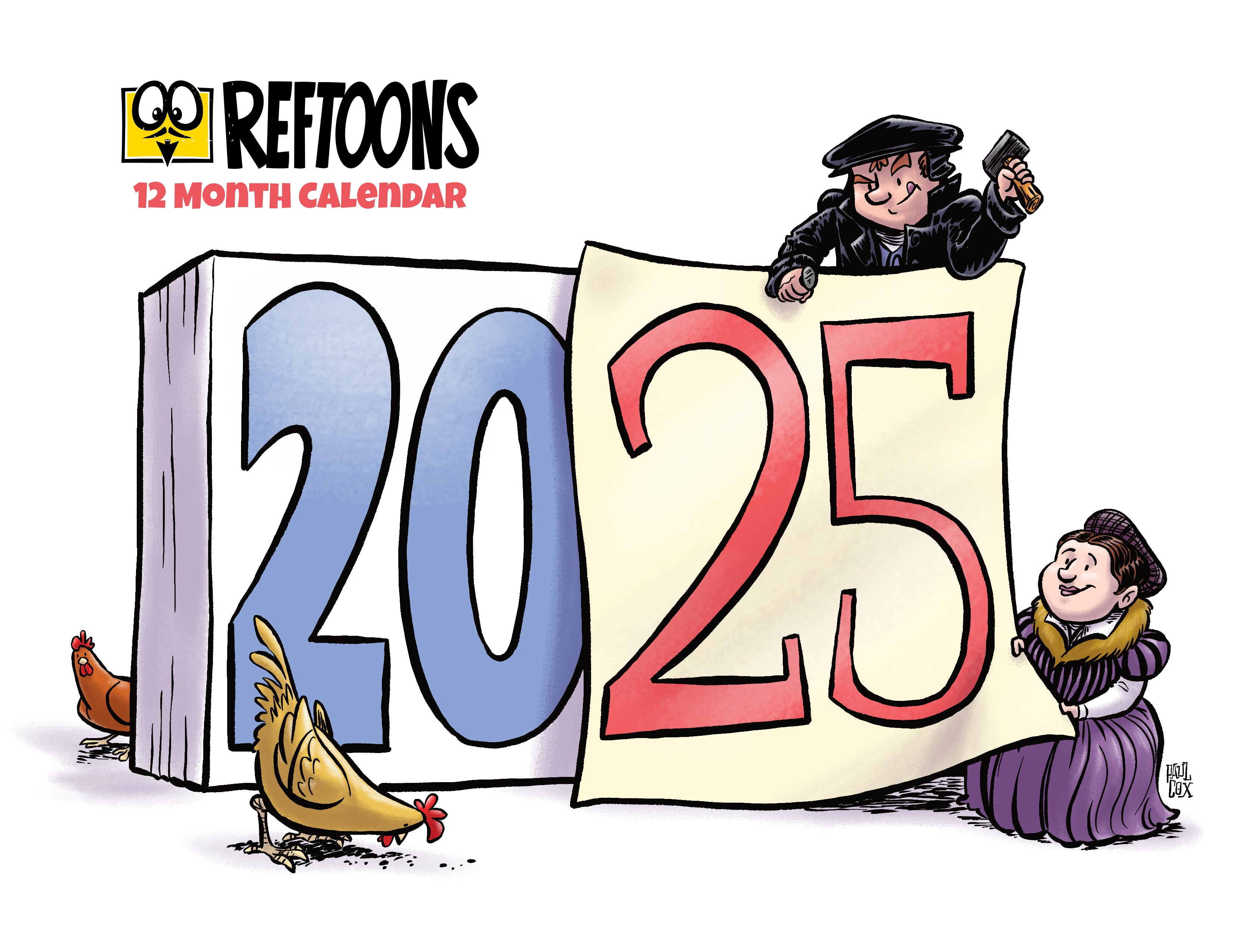 2025 RefToons 12-Month WALL Calendar