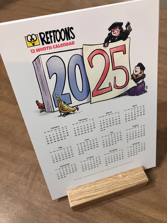 2025 RefToons 12 Month DESK Calendar