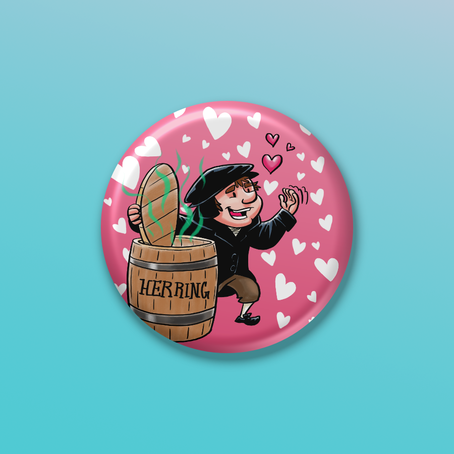 BUTTON or MAGNET:  Luther Valentine's Day