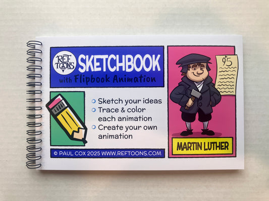 Sketchbook with Flipbook Animation - Martin Luther